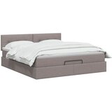  Podesivi krevet s madracem Sivosmeđa 140 x 190 cm Tkanina | shoptok.hr