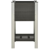 Furnova Visoka greda s polico 50x50x90 cm WPC siva, (21920512) | Shoptok.si