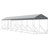  kavez za pse s krovom srebrni 2x14x2,5m pocinčani čelik | Eponuda.ba