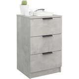 vidaXL Nočna omarica betonsko siva 40x36x65 cm | Shoptok.si