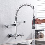 SAFLIHCAR Kuhinjski pipa, zasnova z dvema ročajema, funkcionalnost vroče in hladne vode, krom z zapon, (5000140112) | Shoptok.si