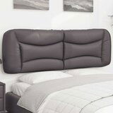 vidaXL Vzglavna stranica siva 160 cm umetno usnje | Shoptok.si