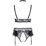 Cottelli curves - sjajni efekt donje rublje set (crni) | shoptok.hr