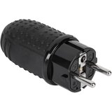 Univerzalni vtikač Schuko polna guma IP44 16A 250V črn | Shoptok.si