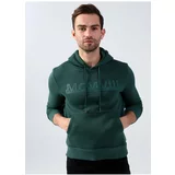 Lee Cooper Men's Hooded Emerald Green Sweatshirt 231 Lcm 241016 Garen Emerald Green
