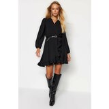 Trendyol Dress - Black - Wrapover Cene
