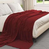  Odeja Bordeaux rdeča 220 x 240 cm Flis, (5000288035) | Shoptok.si