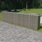 vidaXL Gabionska stena s pokrovi iz pocinkanega jekla 600x50x150 cm Cene