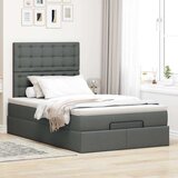  Otomanski krevet s madracem tamnosivi 120x190 cm tkanine | Eponuda.com