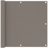 Balkonski zastor smeđe-sivi 90 x 500 cm od tkanine Oxford | shoptok.hr