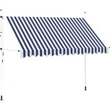 Tenda na ručno uvlačenje 350 cm plavo-bijela prugasta | Eponuda.com