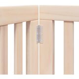  Vrata za pse s vratašcima 12 panela sklopiva 600 cm drvo topole Smeđa 50 x 90 x 2 cm | Shoptok.si