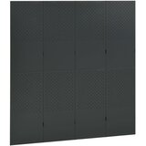  Sobne pregrade s 4 panela 2 kom antracit 160 x 180 cm čelične | Shoptok.si