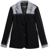 Desigual Blazer moder denim / črna Cene