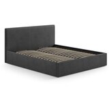 Micadoni Antracitno sivo oblazinjeno vzglavje 190,5x100 cm Remo – | Shoptok.si