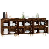 Komode 3 kom boja dimljenog hrasta 60x35x70cm konstruirano drvo | shoptok.hr