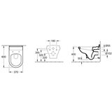 Villeroy Boch 6661B0R1 Hommage CeramicPlus viseča WC školjka | Shoptok.si