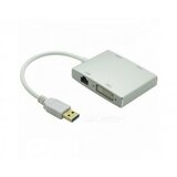 Linkom Multiport hub USB 3.0 sa 4 porta - 495 HDMI VGA DVI LAN port (RJ45) USB 3.0 - A Bela Cene