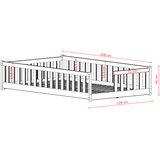 Molarem Home Drveni dječji krevet IVY - 200x120 cm - svijetlo drvo | shoptok.hr