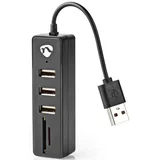 USB HUB sa čitačem kartica 4u1 10cm
