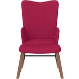  Stolica za ljuljanje s osloncem za noge boja vina baršunasta | Eponuda.com