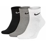 Nike Športne nogavice 'EVERYDAY CUSH' pegasto siva / črna / bela