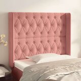  Uzglavlje s ušima ružičasti 103x16x118/128 cm baršunasti Cijene
