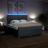  Okvir kreveta s oprugama i madrac svjetlosivi 180x200cm tkanina | shoptok.hr