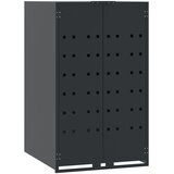  Spremište za 5 kante za otpad antracit 345x79x117 cm čelično | shoptok.hr
