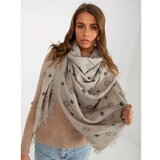 Fashion Hunters Wholesale online Women's gray patterned scarf Cene