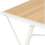  Radni stol s policom bijeli i boja hrasta 116 x 50 x 93 cm | Eponuda.ba