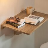 SoBuy stenska zložljiva miza rjave barve v skandinavskem slogu, (20815256) | Shoptok.si