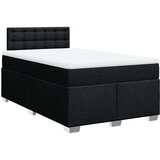 vidaXL Krevet box spring s madracem crni 120 x 190 cm od tkanine | shoptok.hr