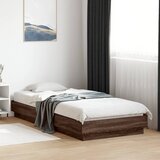 Furnova Posteljni okvir brez vzmetnice hrast 100x200 cm inženirski les, (21934852) Cene