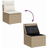 Sjedeća garnitura za vrt 9 pcs Bež krem 80 x 80 x 71 cm | shoptok.hr