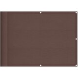  Balkonsko platno rjavo 75x800 cm 100 % poliestrski oxford | Shoptok.si