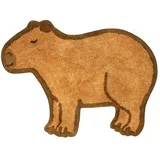 Rjava bombažna otroška preproga 52x68 cm Capybara –
