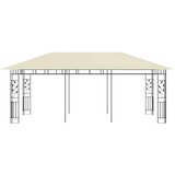 vidaXL Paviljon z mrežo proti komarjem 6x3x2,73 m krem | Shoptok.si