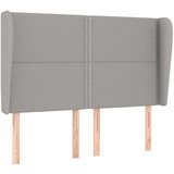  Uzglavlje s ušima svjetlosivo 147x23x118/128 cm od tkanine | shoptok.hr