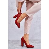 Boto Shiny Pumps On Heel Red Elmira | Shoptok.si