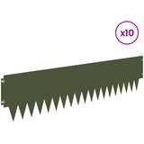  Ograda oko Travnjaka 10 pcs 103 x 25 cm metal Maslinastozelena | Eponuda.ba