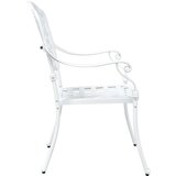  Vrtne stolice 2 komada - Bijeli liveni aluminij | shoptok.hr