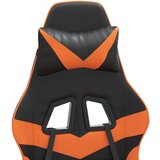  Okretna igraća stolica crno-narančasta od umjetne kože | shoptok.hr