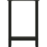 vidaXL noge kavne mizice črna 2 kosa 50x(72-73) cm jeklo | Shoptok.si
