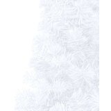 vidaXL Umjetna polovica božićnog drvca sa stalkom bijela 240 cm PVC | shoptok.hr