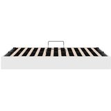 Krevet s od storage Čista bijela 153 x 203 cm Umjetna koža | shoptok.hr