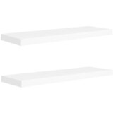 Maison Chic 2 kosi Stenske Police - Viseče police bele 80x23,5x3,8 cm MDF, (21793298) Cene