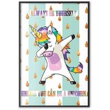  Plakat - Always Be Yourself 60x90 Crni okvir | shoptok.hr