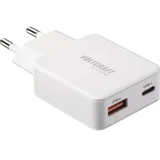 UC-1C1A45W01 USB punjač 45 W 1x USB-A, 1x USB-C® Fast Charge, Power Delivery 3.0 bijela GaN