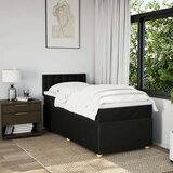  Krevet s oprugama i madracem crni 90x200 cm od tkanine | shoptok.hr
